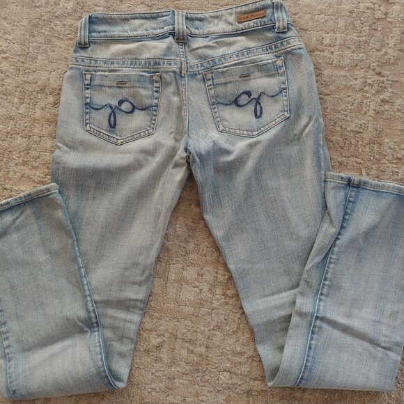 VINTAGE Y2K Guess Premium Daredevil low-rise bootcut jeans size 27 - Picture 10 of 16